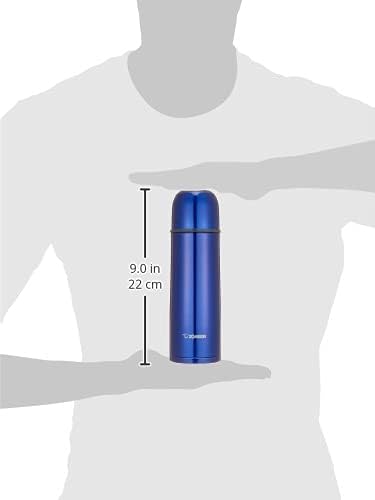 象印マホービン 水筒 500ml コップタイプ 広口約4cm ステンレスボトル 軽量&コンパクト 保温・保冷 ブルー SV-GR50-AA