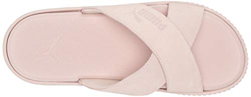PUMA PUMA Women's Platform Slide Suede Sandal, Cloud Pink, 5.5