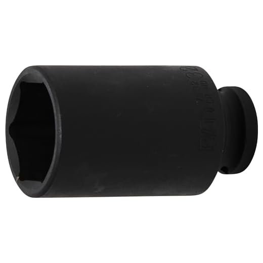 TECPO Vielzahn Steckschlüssel Nuss 32 mm Antriebswellen Schlagnüsse Stecknüsse 3 BGS 7232 | Kraft-Steckschlüssel-Einsatz Sechskant, tief | 12,5 mm (1/2") | SW 32 mm