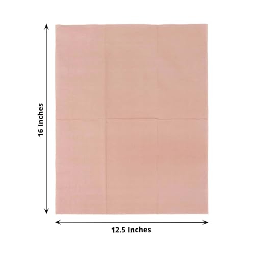 Efavormart NAP_DIN3_080 Efavormart 50 Pack | 2 Ply Soft Dusty Rose Dinner Party Paper Napkins thumb #1