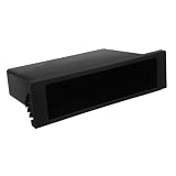 Cabilock Radiofach Aufbewahrungsbox für Auto Armaturenbrett Praktischer Organizer aus Kunststoff mit Schwarzem Design