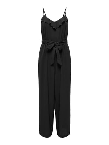 ONLY Onlcali S/L Long Jumpsuit WVN Noos Combinaison, Noir-3, M Femmes ONLY Onlcali S/L Long Jumpsuit WVN Noos Combinaison, Noir-3, M Femmes