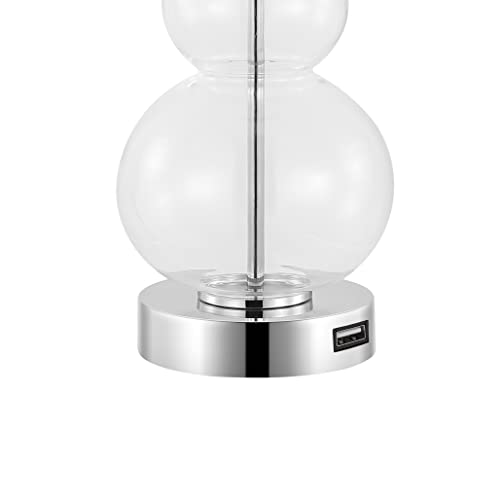 Lámpara de Mesa JONATHAN Y 22" Cristal/Chrome Set 2 miniatura 5