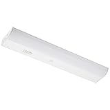 Maxxima 18 in. Hardwired LED Under Cabinet Light - 700 Lumens, 5 CCT, Color Temperature Slide Control, 2700K/3000K/3500K/4000K/5000K, Kitchen and Indoor Lighting Fixture, White, On/Off Switch, ETL