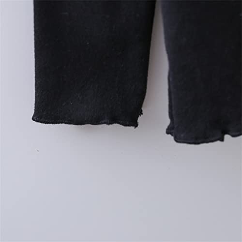 3 peças camisetas infantis para meninas de 3 a 8 anos de idade, mangas compridas, básicas, internas,