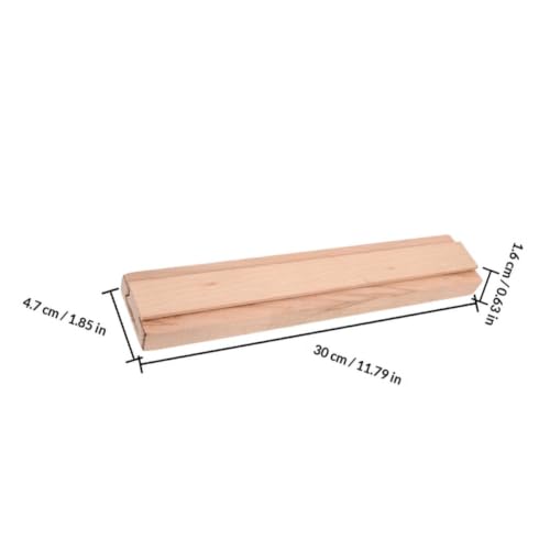 Guías correderas de madera maciza NUOBESTY de 2 piezas para cajones suaves en cocinas y oficinas 3