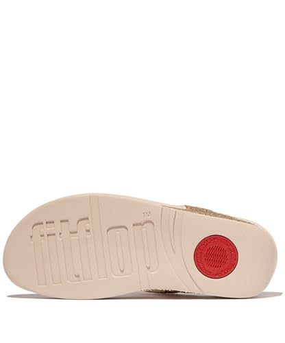 Image of FitFlop Lulu Multi-Tonal Glitter Toe-Post Sandals