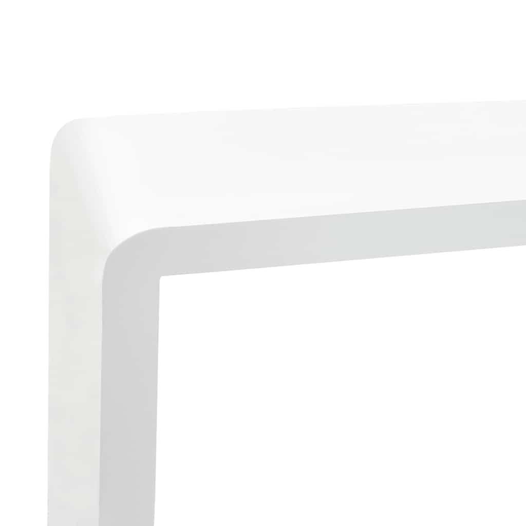 Mensole a Cubo da Parete 3 Pezzi Bianche MDF