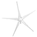 Produktbild ADSE-ER Windkraftanlagen, 5-Blatt-Windgenerator 1200 W Windkraftanlagen Kleiner Windmühlen-Generator Industriebedarf Maschinenausrüstung (Weiß 12 V)