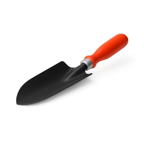 Image of Ocean Mart Garden Trowel - 1 PC (Red Handle, Metal Blade) | Tools for Home Garden | Durable and Sturdy Rust-Free Shovel | Premium Gardening Accessories