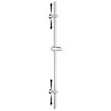 Görbach Duschstange -100 cm Edelstahl Brausestange– 22 mm Ø, flexibel 30–94 cm verstellbare Wandhalter, passend für vorhandene Bohrlöcher, höhenverstellbar & passend für alle Handbrausen