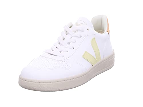 Veja Women V-10 Sneakers White - Sun - Peach 8 US
