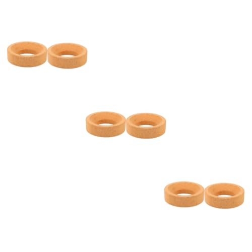 FUNOMOCYA 3sets Flask Support Holder Cork Flask Stand Laboratory Pad Round Bottom Bottle Corks for Experiment 2pcs*3