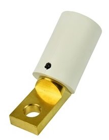 Marinco Power Products CL40MR-ANGLE-B CL 16 Series Bus bar Mount Inlet 400A/ 600V Male Angled 30Deg - White B