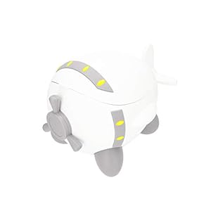 Bieco Flugzeug Töpfchen für Kinder | Töpfchen für Kinder im Flieger Design | Kinder Töpfchen ab 8m | Potty Kinder Toiletten mit Lehne | Baby Töpfchen | Toilettentrainer | Kinder Toilettensitz