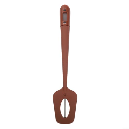 Thermomètre à sucre numérique Spatule pour la fondation du chocolat, la cuisson et la pâtisserie -50 à 300 °C avec affichage clair, silicone de qualité alimentaire et acier inoxydable