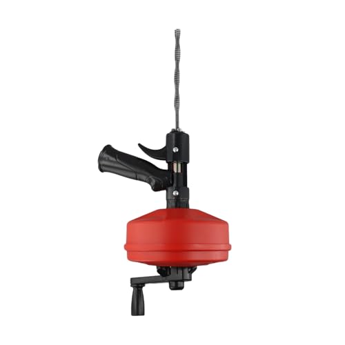 URPIZY 5 Meters - Máquina de limpieza de tuberías en espiral para limpieza de tuberías de resorte, herramienta profesional para limpieza de tuberías de alcantarillado
