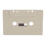 Cuifati Leere Audiokassette, 45 Minuten Aufnahmezeit, Erstklassige Tonausgabe – Diktat, Ideal für Audioaufnahmen, Studioqualität, Einzelkassette (Grey)