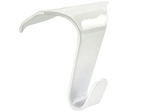Sisi Uk White Sisi Uk® Picture Rail Hooks, Gloss Finish, Moudling Hooks, Picture Rail Moulding Hanging Metal Wall Hooks (Pack Of 10)