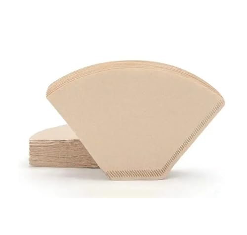 1000個 家庭用カフェツール コーヒーフィルターペーパー 木材パルプ 引き出し式 ドリップ 手淹れコーヒー V字型 U字型 使い捨て(800PCS,U02(2-4 servings))