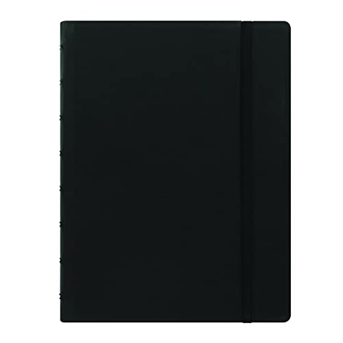 Carnet A5 rechargeable à pois noir Filofax au bureau ou en déplacement pour vos idées