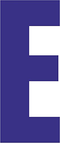 Self Adhesive Vinyl Letters/Numbers 25cm - Ideal for Signs/Wheelie Bins/Vehicles (Blue E)