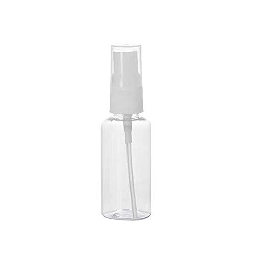 Preisvergleich Produktbild LTTXS,80ML Alkohol Sprühflasche transparente Haustier Kunststoff kleine Sprühflasche Kosmetik Spender Aufbewahrungsflasche Alkohol Desinfektionsmittel Sprühflasche-Weiß_1 Packung