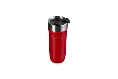 Image of Le Creuset Stainless Steel On The Go Travel Mug, 12 oz., Cerise