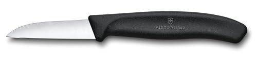 Victorinox Swiss Classic Paring Knife with Straight-Edged Blade, 6 cm Blade Length, Black