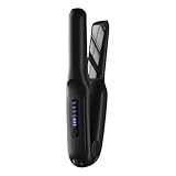 Cordless Hair Straightener, Portable Flat Iron for Travel, 2 in 1 Hair Styling Tools for straightening and Curling, Lightweight on-The-go, 4000 mAh Battery, Fast USB-C Charging&LED Power Display