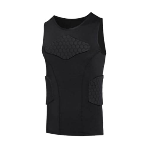 Camiseta de compresion acolchada para entrenamientos de futbol 1