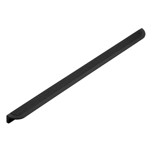 Image of VEZEL Aluminium Wardrobe Handle /Cabinet Handle for Cupboards and Wardrobes - Modern Cabinet Pull Push for Wardrobe, Drawer & Cabinet Furniture, Silk Black, 900mm - Pack of 1