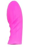 Masseur en forme de doigtier — Picots en silicone souple — Accessoire érotique pour — Rose...
