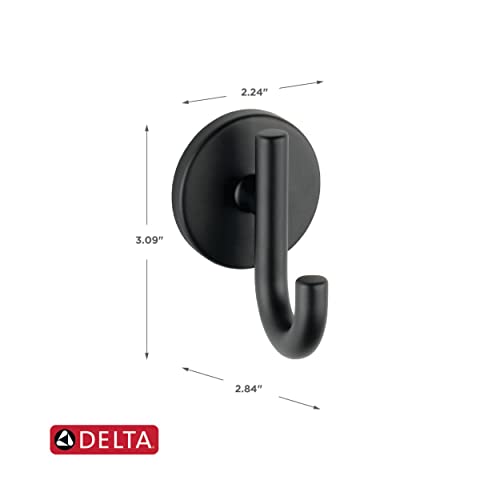 Delta Faucet 75935-Bl Trinsic Zinc Towel Hook, Matte Black #TOP4