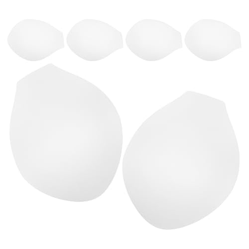 Holibanna 6 Piezas de Almohadillas de Esponja para Calzoncillos de Baño Copa Realzante 3D Protector de Entrepierna Color Blanco Talla Única para Natación y Deporte