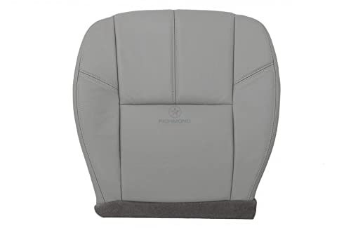 Richmond Auto Upholstery 2007 Chevy Suburban 1500 LTZ Driver Side Bottom Replacement Leather Seat Cover, Gray