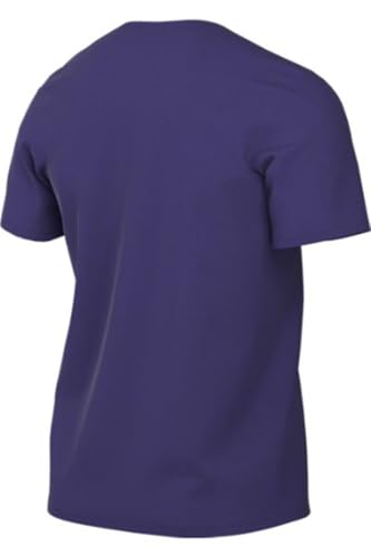 Image of Nike Men's Team Legend Short Sleeve Tee Shirt, Dri-Fit (US, Alpha, Medium, Regular, Regular, Purple)
