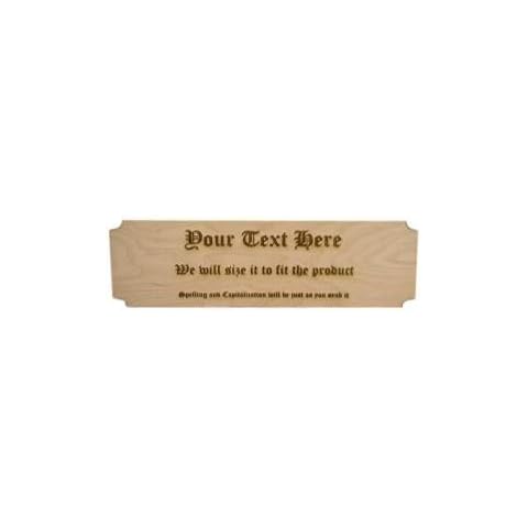 Diaotec Wooden Sign, Your Message Laser Engraved on Baltic Birch Plywood, 24 inches Long by 7 inches Tall. Cover