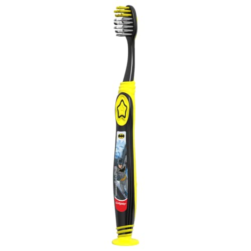 Colgate Batman Toothbrush for Children with Suction Cup, Kids 5+ Years Old, Extra Soft (Colors Vary) - Pack of 2 - image 7