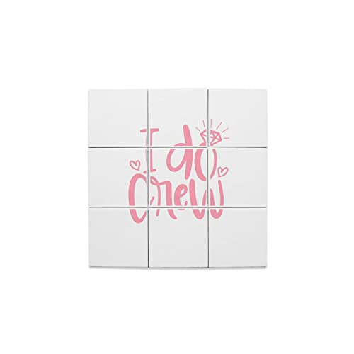 Carreaux céramique 10,8 x 10,8 cm lot de 9 dessin bague de fiançaille