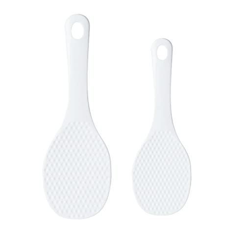 MXY Rice Paddle Set Japanese Rice Spatula Non-stick White Rice Scooper Rice Serving Spoons Kitchen Cooking Flatware