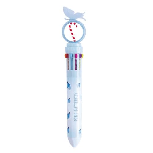Stylo à bille rétractable multicolore Rouge Festival Béquille pour fournitures scolaires