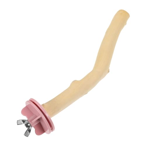 ROMISBABA 鳥立ちポール 足を磨く鳥の止まり木 ケージ オウムのおもちゃ 鳥の餌箱 鳥かごクリップ 木の枝 鳥のとまり木のおもちゃ 鳥はオウムの略 鳥立ち棒 インコとまり木のおもちゃ 木製