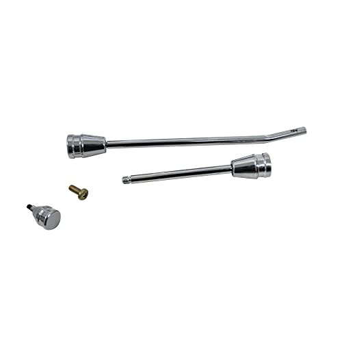 Ibestwolf Universal Gm 28" Chrome Tilt Manual Aluminum Steering Column With Key And 9 Bolt Adapter #TOP1
