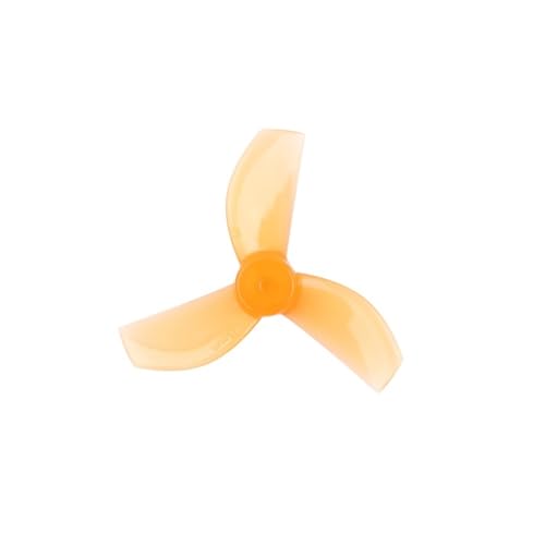 Hélices de 3 palas 35 mm y 1.4 pulgadas color naranja para drones FPV set de 16 piezas