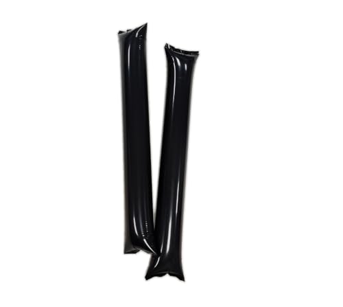 Packung mit 30 Paar lauten aufblasbaren Klatschern aus Kunststoff, Party- und Animationsartikel, ideal für Fußball, Party, Geburtstag, Kommunion (60, Schwarz) Packung mit 30 Paar lauten aufblasbaren Klatschern aus Kunststoff, Party- und Animationsartikel, ideal für Fußball, Party, Geburtstag, Kommunion (60, Schwarz)