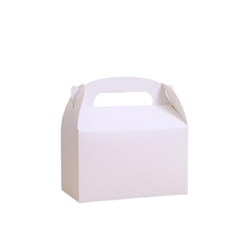 LYHYDMA Cajas para tartas Caja de papel colores 12/24 Uds., embalaje for pastel, dulces, almacenamiento alimentos, bolsa for hornear, recuerdo fiesta cumpleaños(White,24pcs)