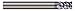 Micro 100 HMCM-2015-4X Corner Radius End Mill, 20 mm Cutter Dia, 38 mm LOC, 1.5 mm Corner Rad, 4 Fl, 20 mm Shank Dia, 125 mm OAL, AlTiN
