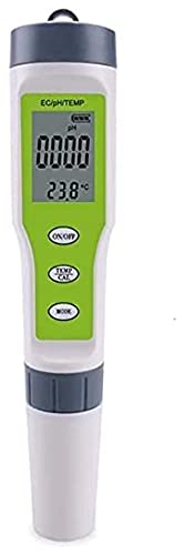 Linjolly 正確なPH/EC/TEMP温度テストペン Phペン EC導電率 水質ペン スイミングプール PHポータブルPHメーター バックライト付き 実用的な水質検出器