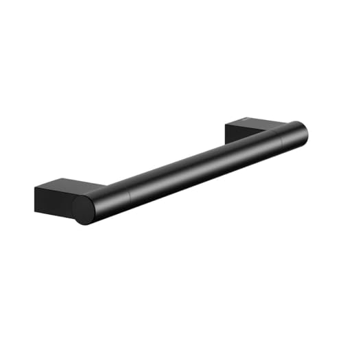 KEUCO Plan Haltegriff 35 cm, Metall schwarz matt, belastbar bis 115 kg, Made in Germany, für leichten Einstieg und stabilen Halt in Badewanne und Dusche